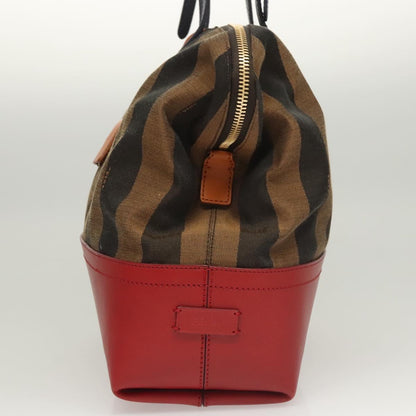 Fendi Brown Canvas Pequin