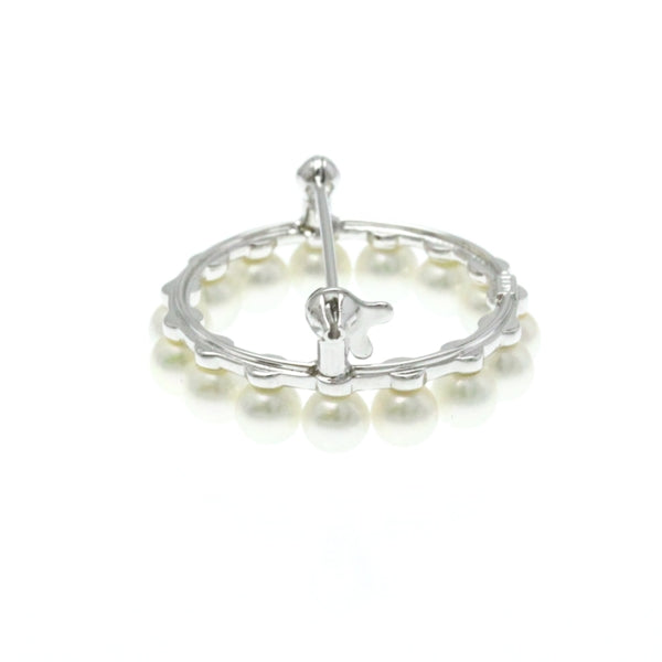 Chanel White Gold Plated Brooch