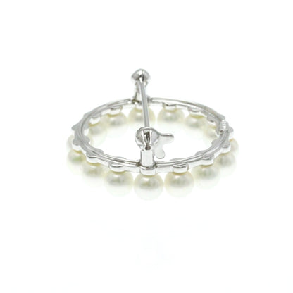Chanel White Gold Plated Brooch