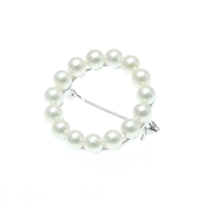 Chanel White Gold Plated Brooch