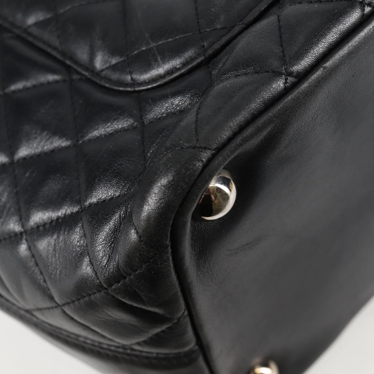 Chanel Black Leather Cambon