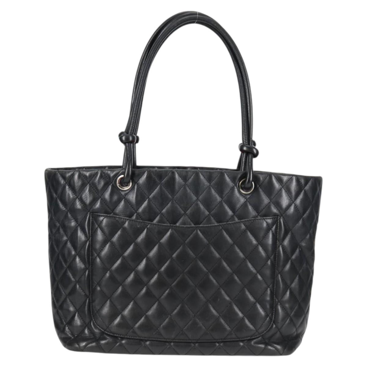 Chanel Black Leather Cambon