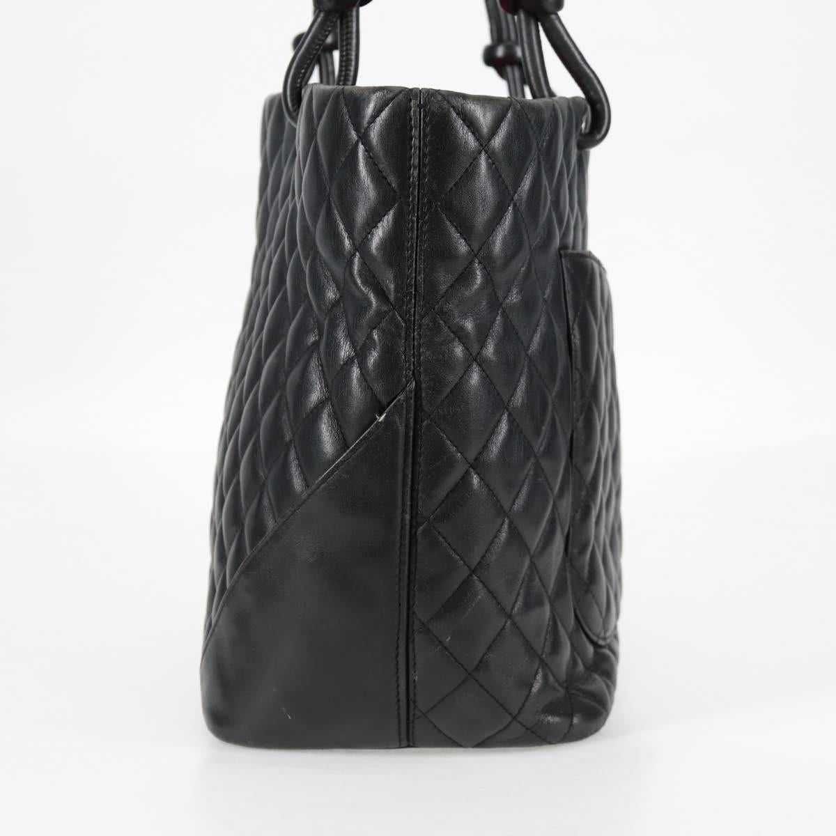 Chanel Black Leather Cambon
