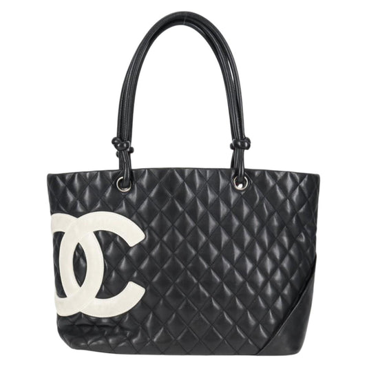Chanel Black Leather Cambon