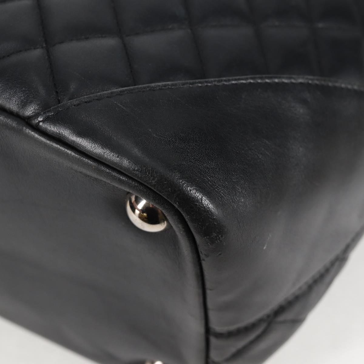Chanel Black Leather Cambon