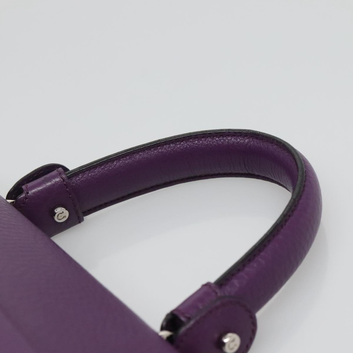 Salvatore Ferragamo Purple Leather Sofia