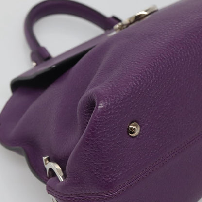 Salvatore Ferragamo Purple Leather Sofia