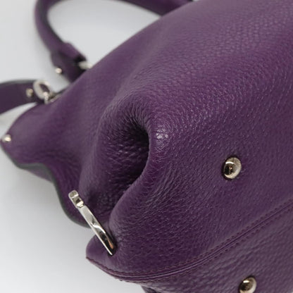 Salvatore Ferragamo Purple Leather Sofia