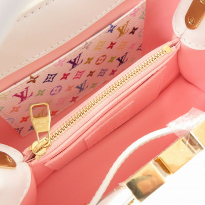 Louis Vuitton White Leather Capucines