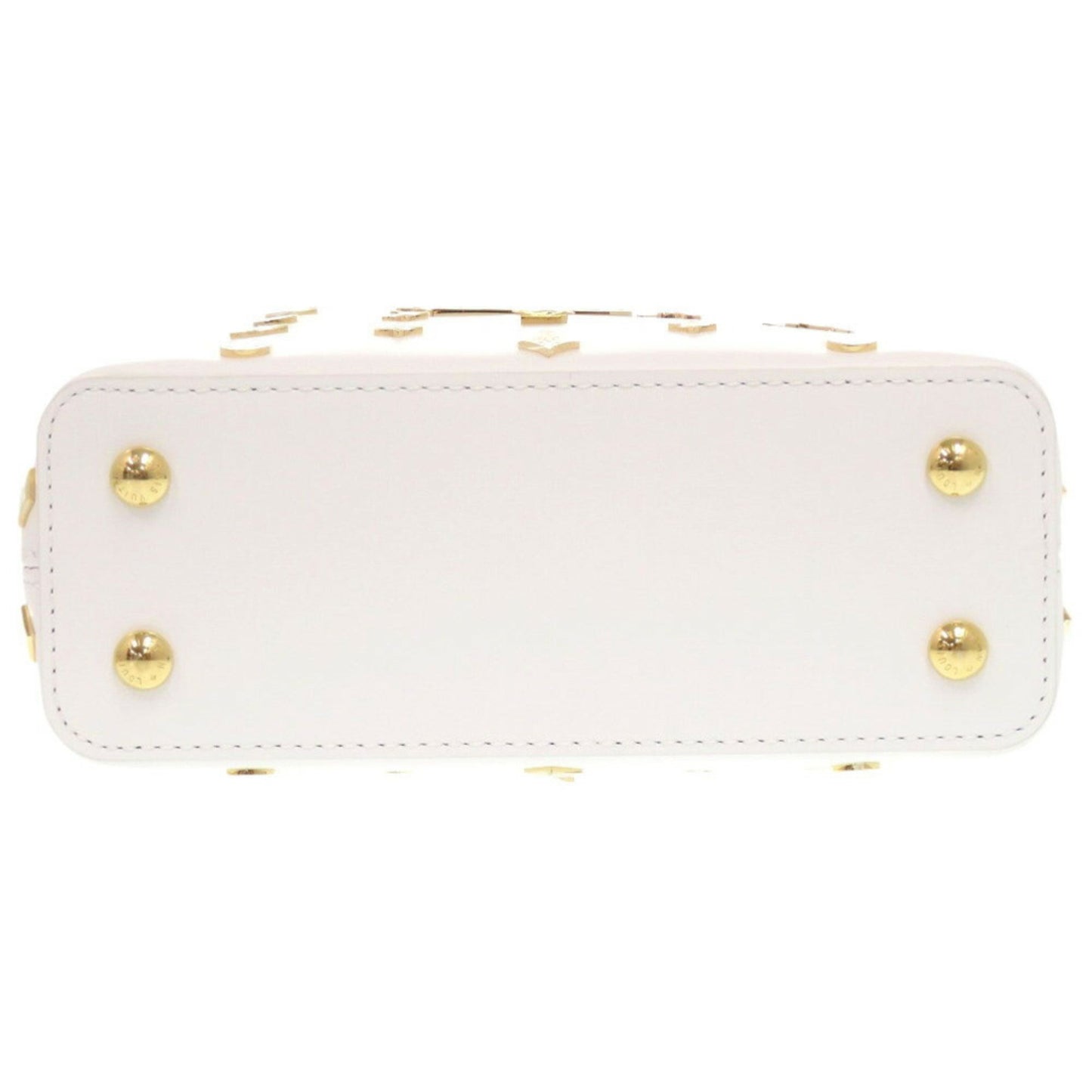 Louis Vuitton White Leather Capucines