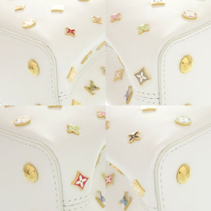 Louis Vuitton White Leather Capucines