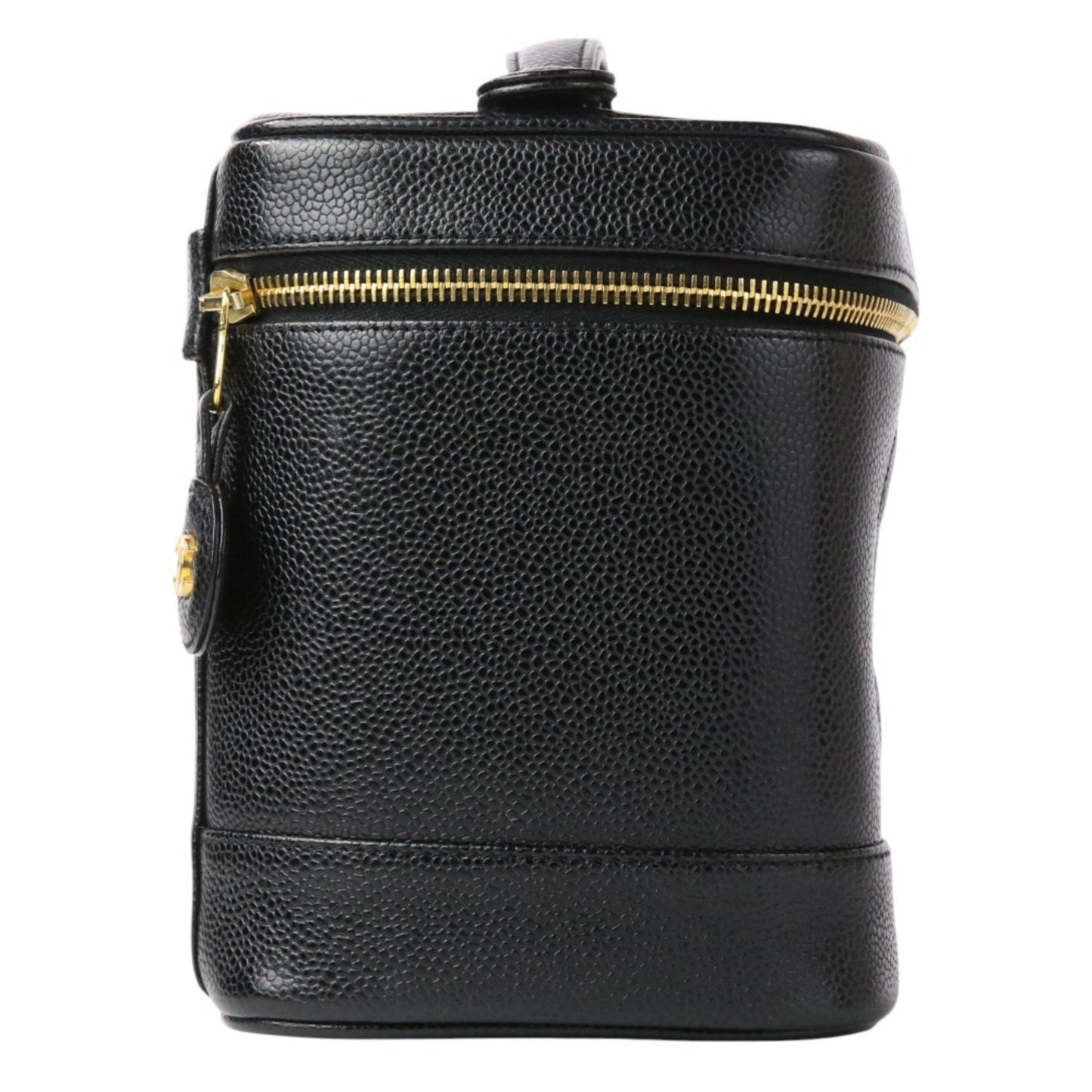 Chanel Black Leather Vanity
