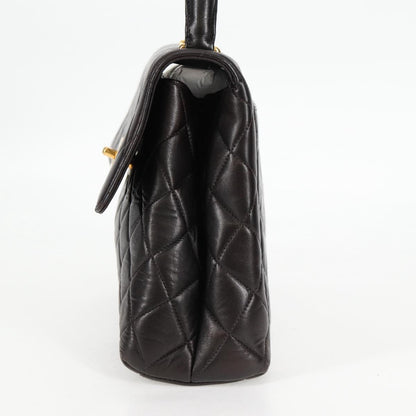 Chanel Black Leather Coco Handle