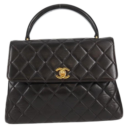 Chanel Black Leather Coco Handle