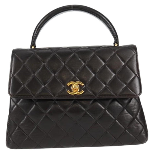 Chanel Black Leather Coco Handle