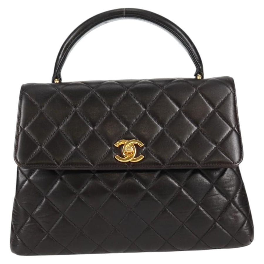 Chanel Black Leather Coco Handle