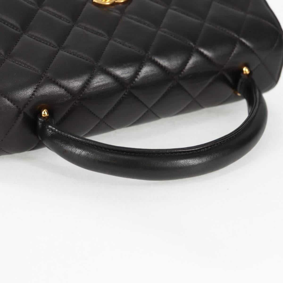 Chanel Black Leather Coco Handle