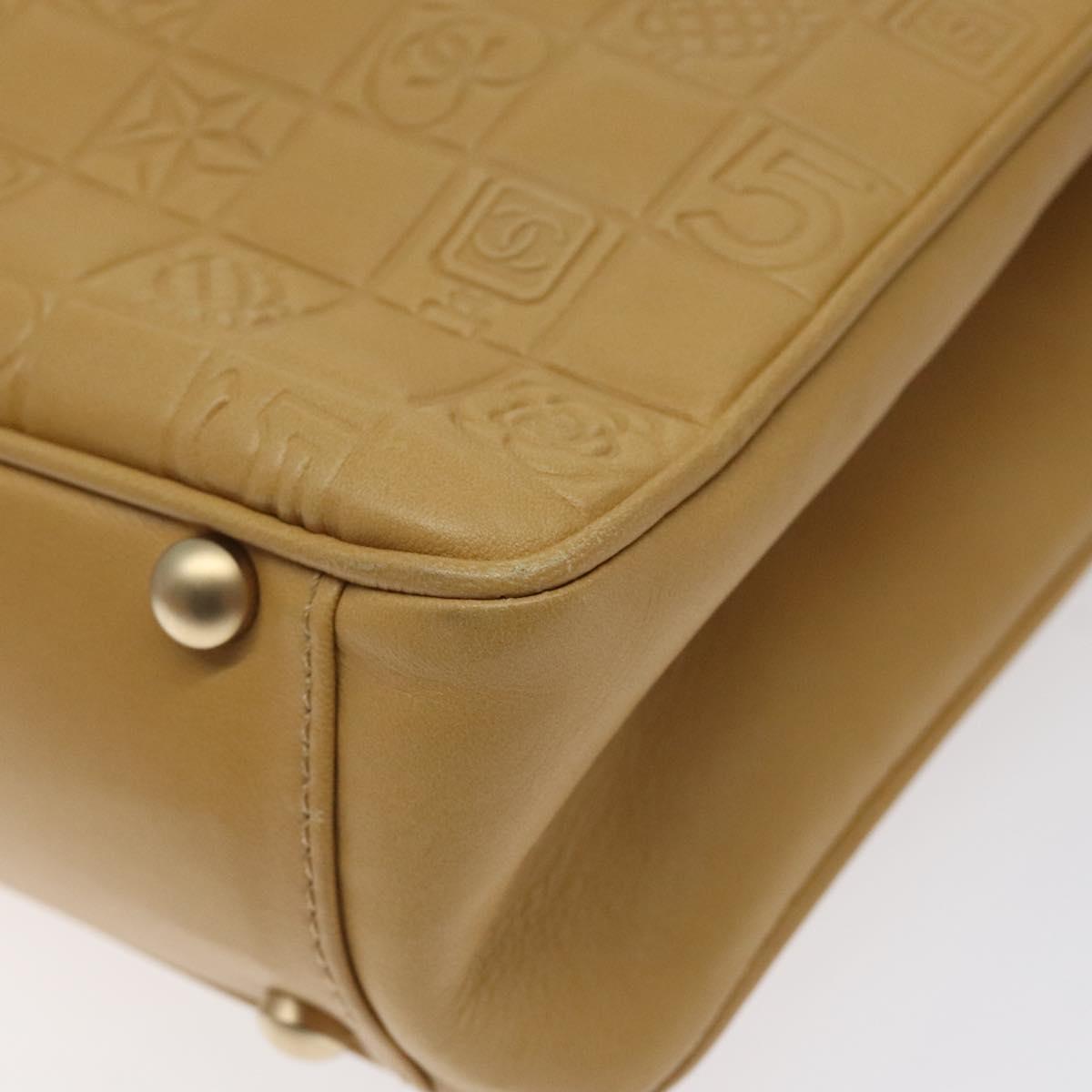 Chanel Brown Leather Chocolate Bar