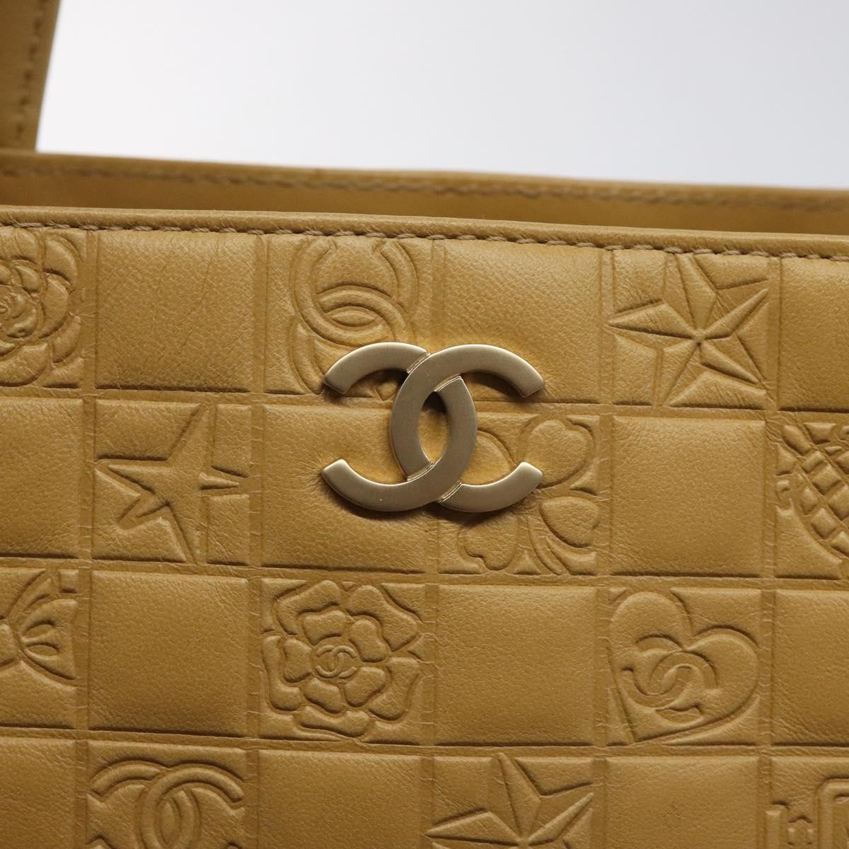 Chanel Brown Leather Chocolate Bar