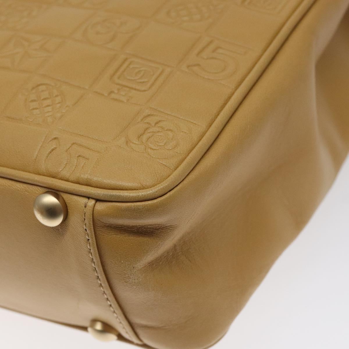 Chanel Brown Leather Chocolate Bar