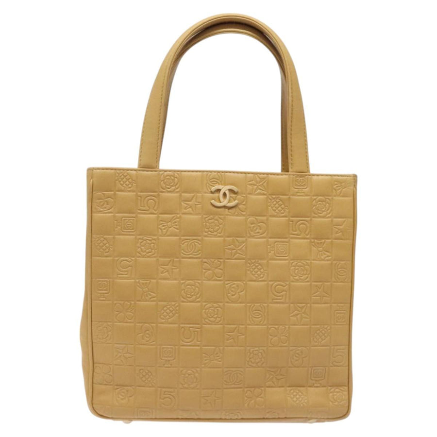 Chanel Brown Leather Chocolate Bar