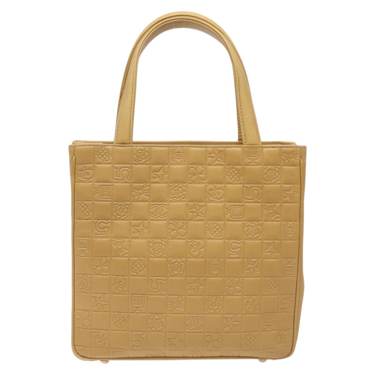 Chanel Brown Leather Chocolate Bar