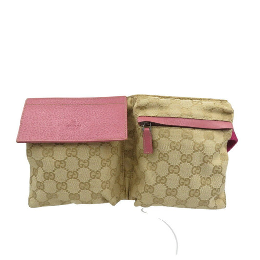 Gucci Brown Canvas Belt Bag