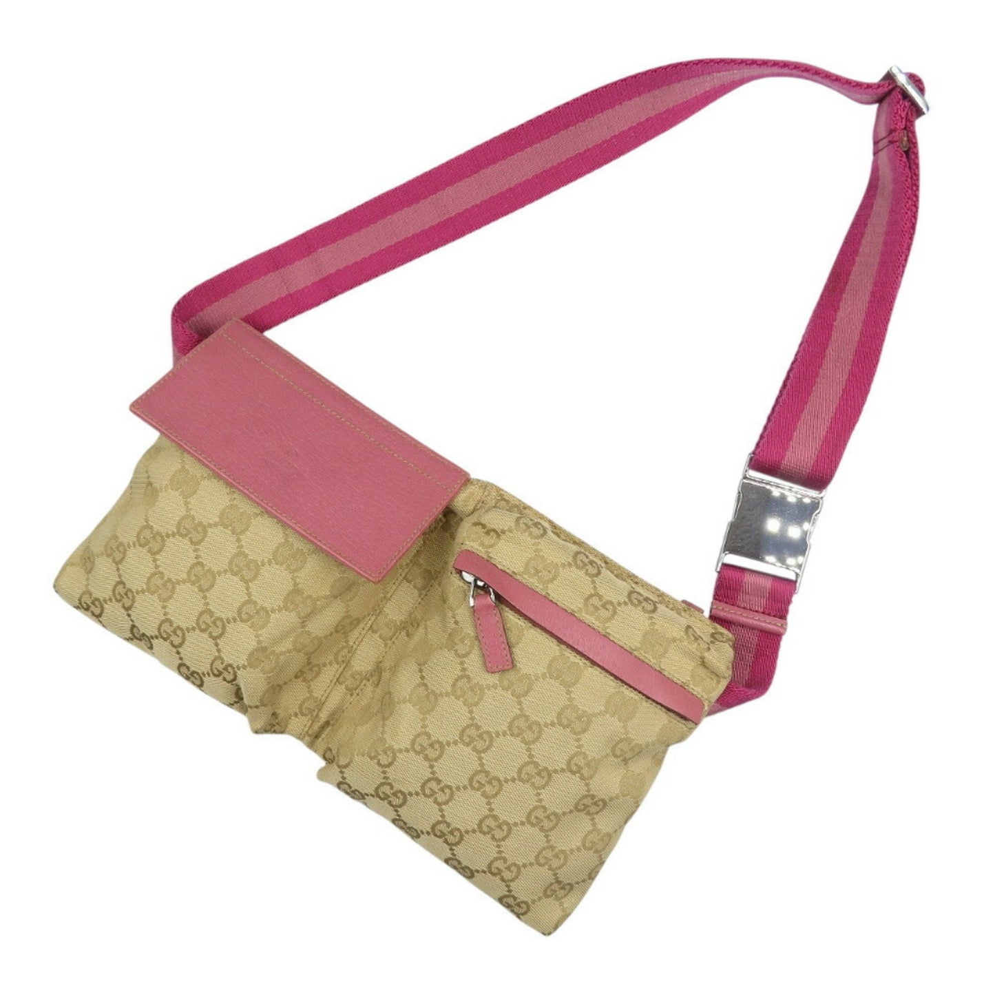 Gucci Brown Canvas Belt Bag