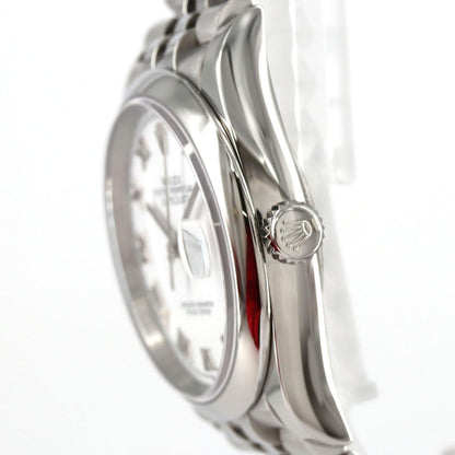 Rolex White Steel Datejust 36mm