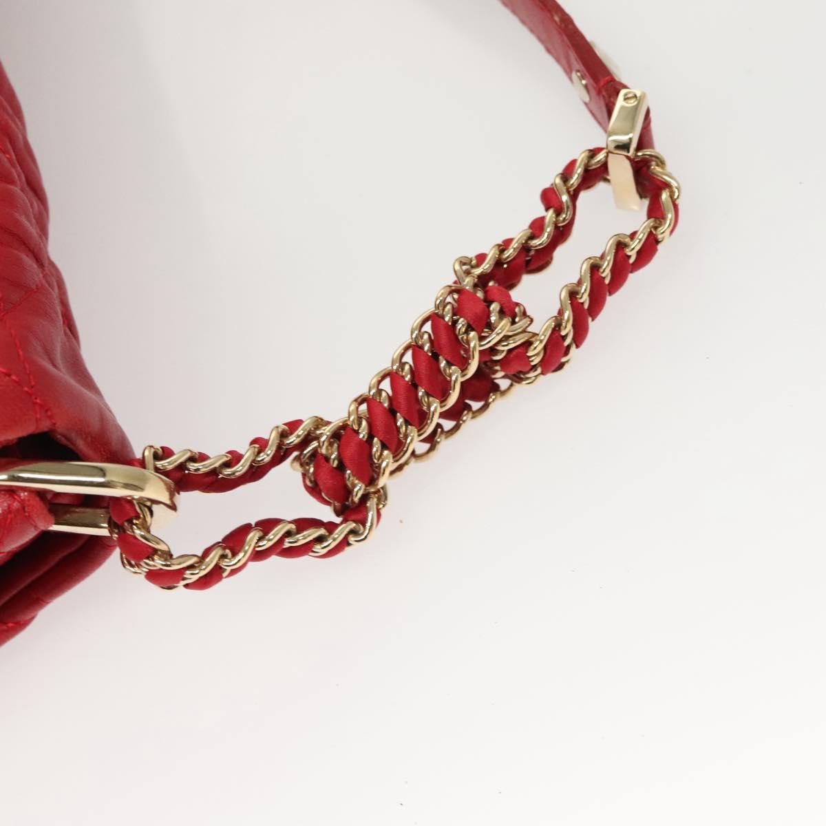 Dior Red Leather Cannage Lady