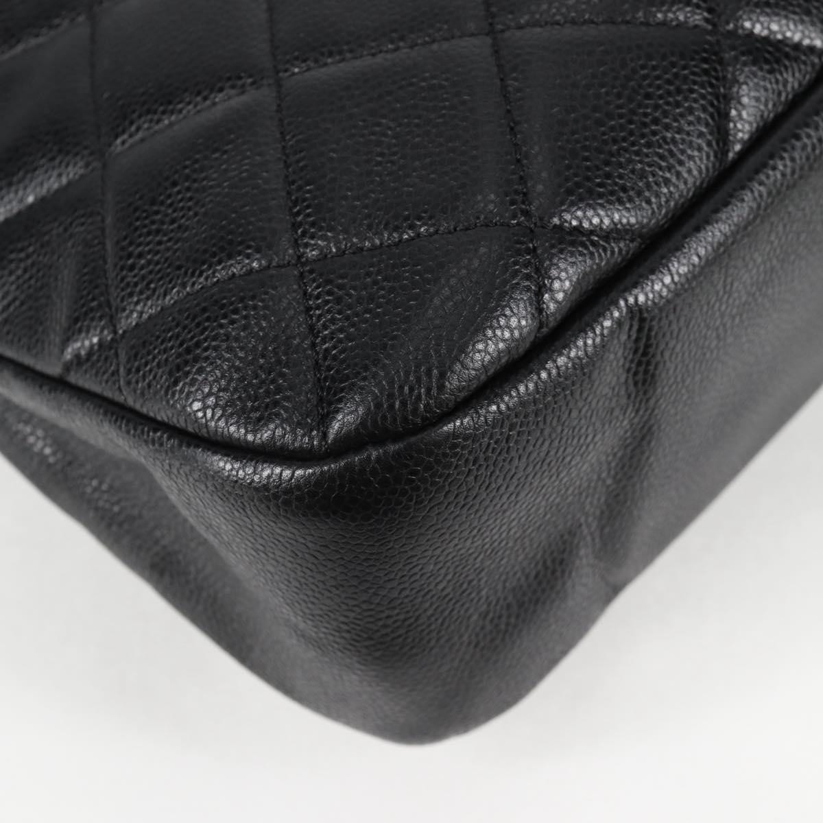 Chanel Black Leather Logo Cc