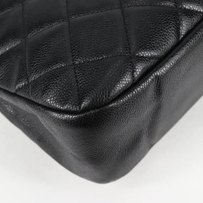 Chanel Black Leather Logo Cc