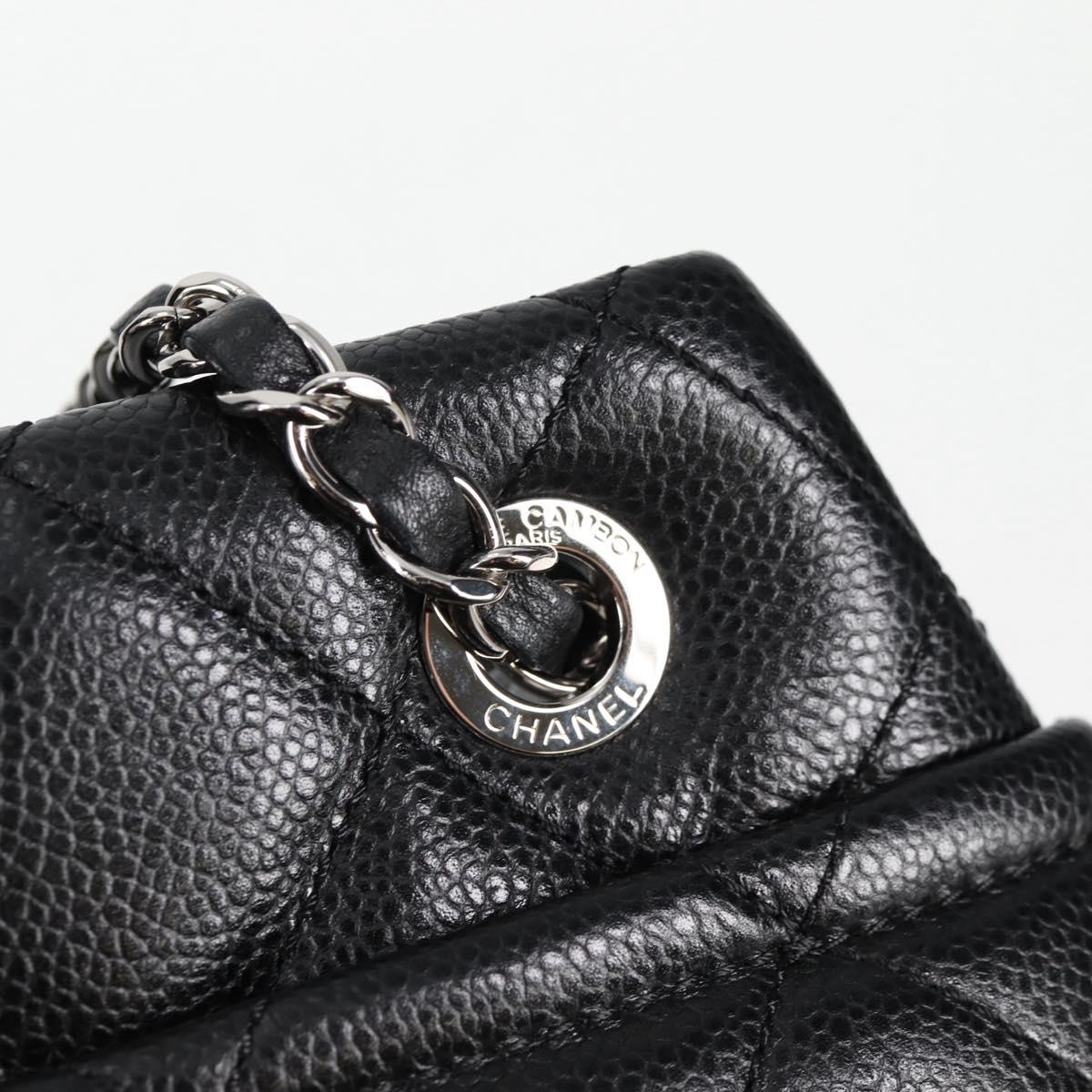 Chanel Black Leather Logo Cc
