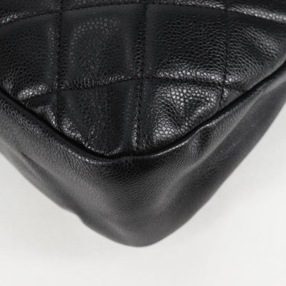 Chanel Black Leather Logo Cc