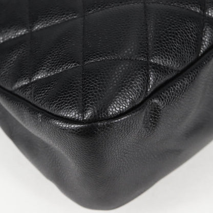 Chanel Black Leather Logo Cc
