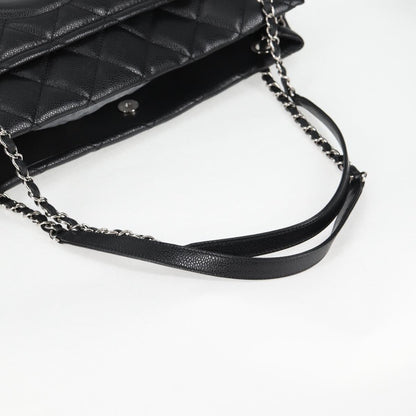 Chanel Black Leather Logo Cc