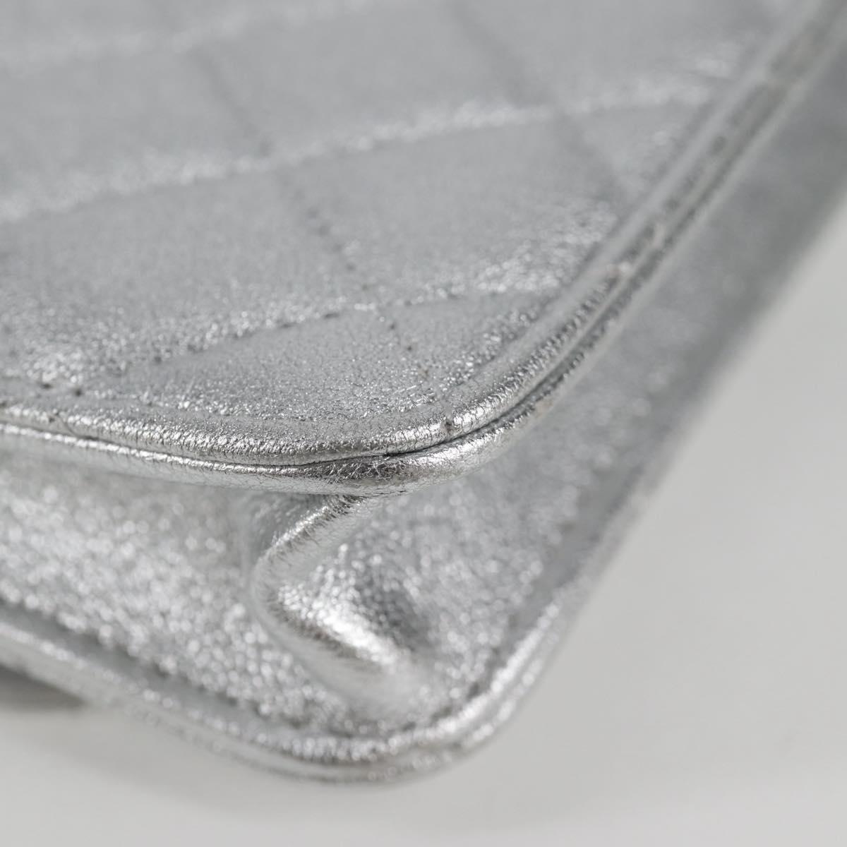 Chanel Silver Leather Shoulder