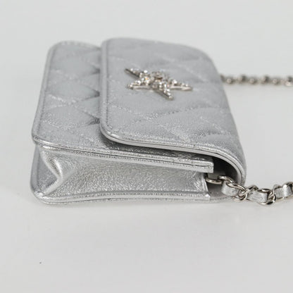 Chanel Silver Leather Shoulder