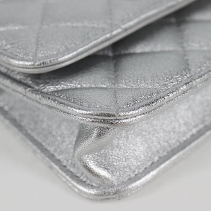 Chanel Silver Leather Shoulder
