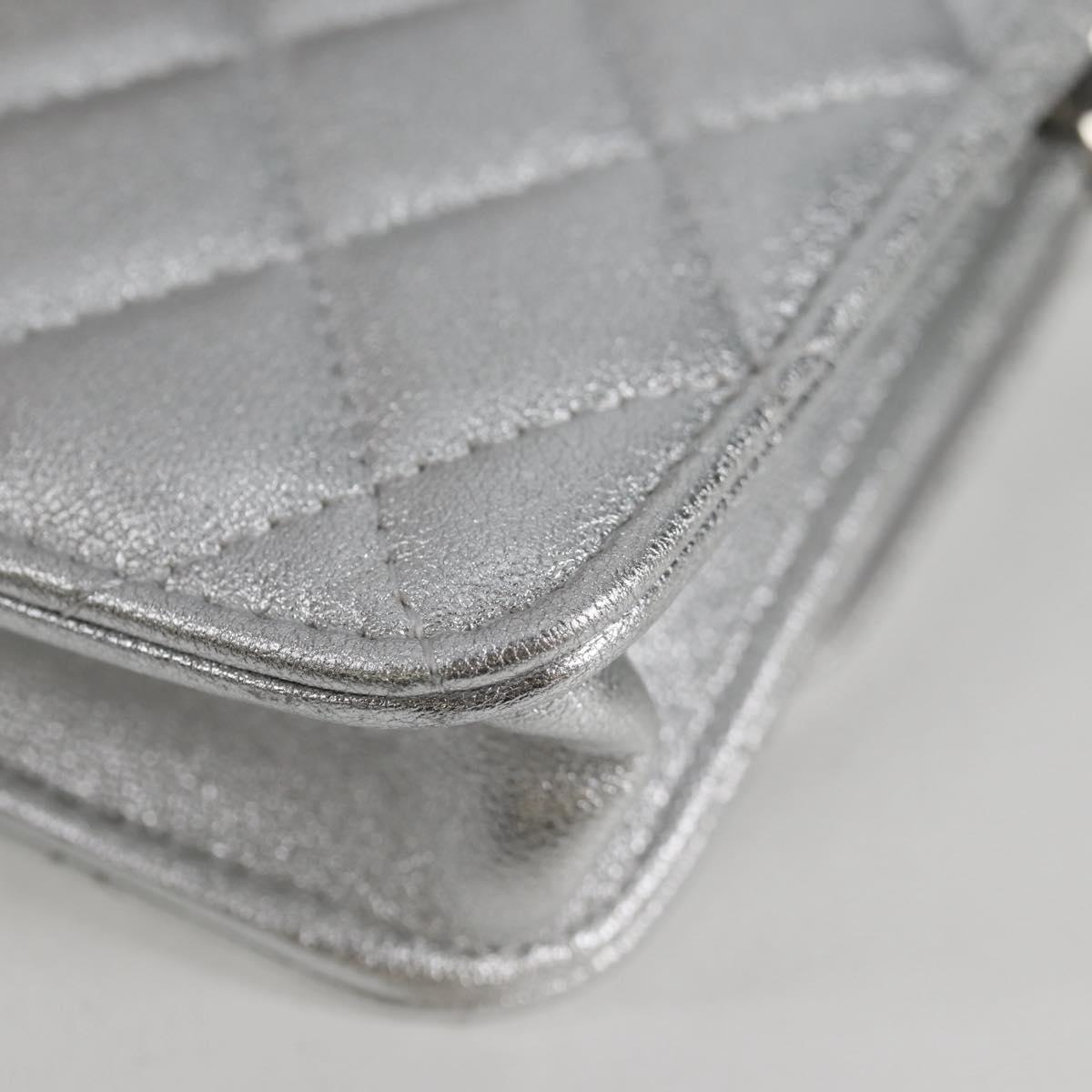 Chanel Silver Leather Shoulder