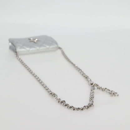 Chanel Silver Leather Shoulder