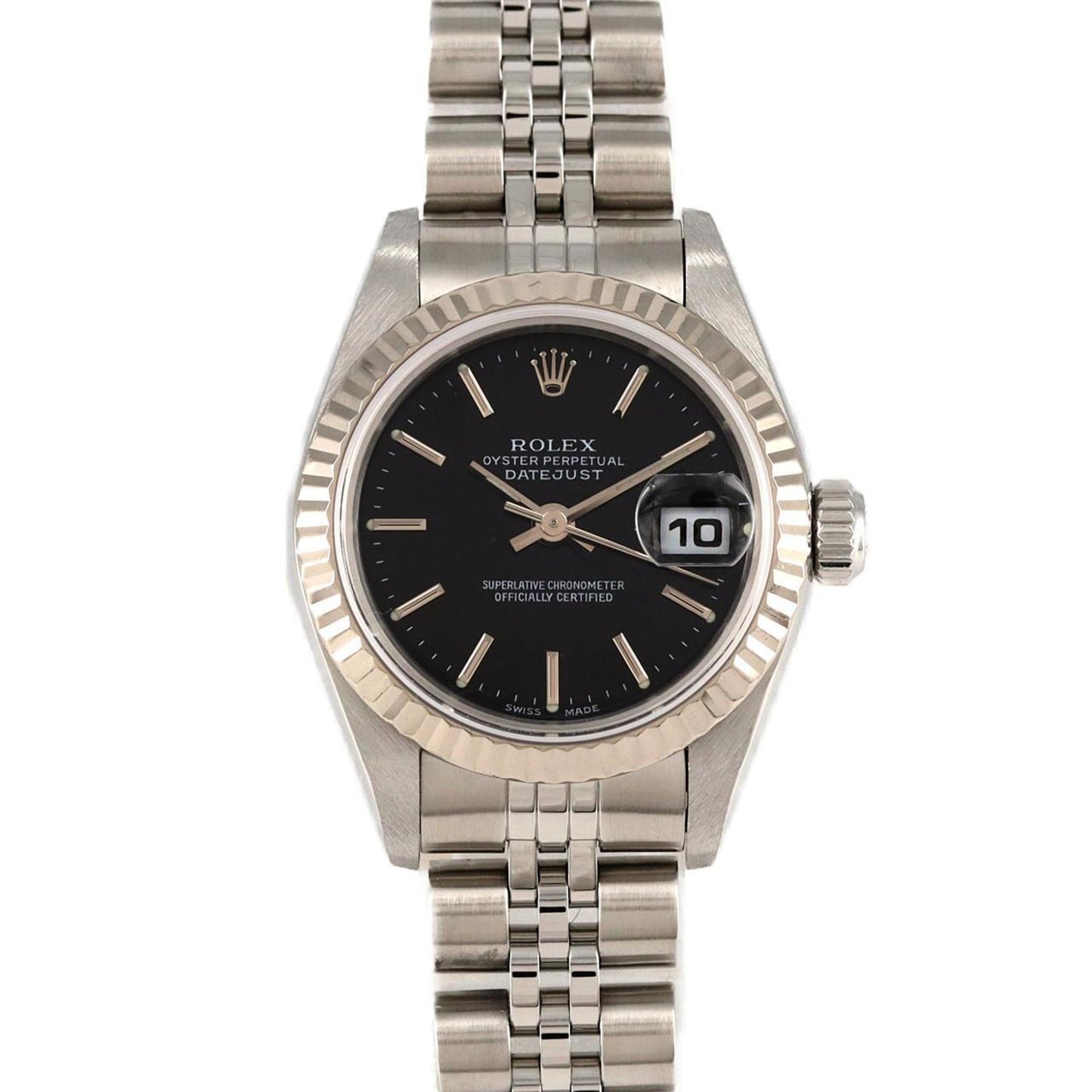 Rolex Black Steel Lady Datejust 26mm