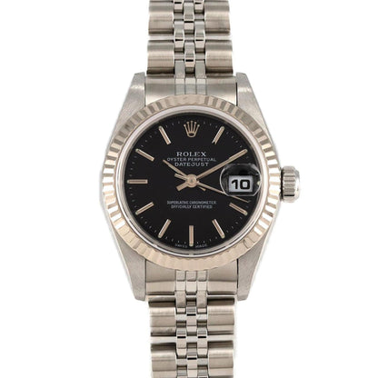 Rolex Black Steel Lady Datejust 26mm