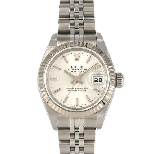 Rolex White Steel Lady Datejust 26mm