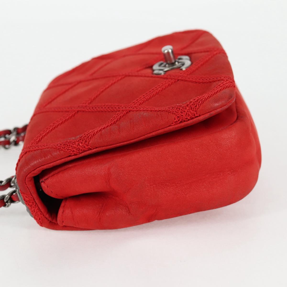 Chanel Red Leather Flap Bag