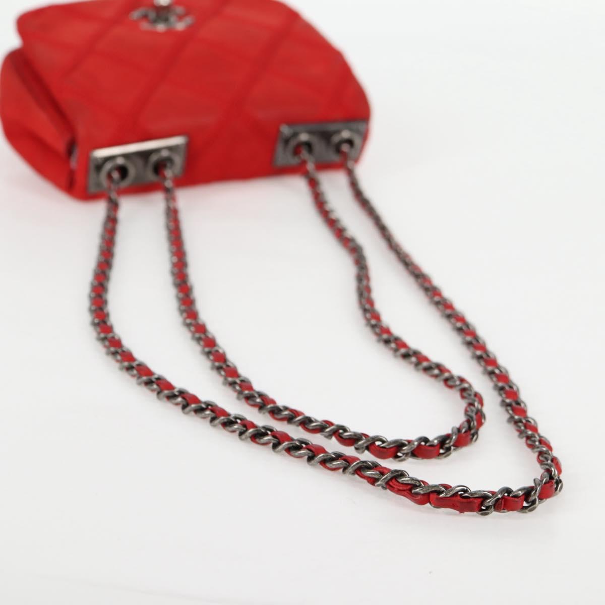 Chanel Red Leather Flap Bag