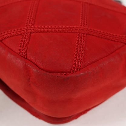 Chanel Red Leather Flap Bag