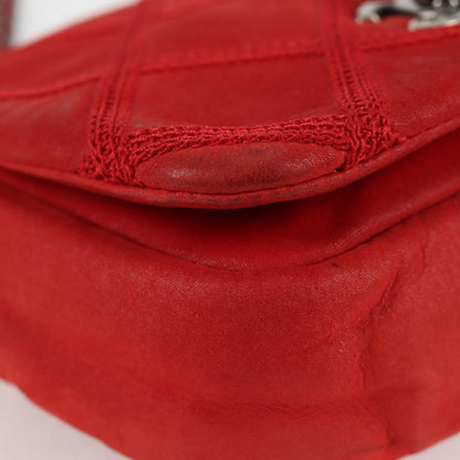 Chanel Red Leather Flap Bag