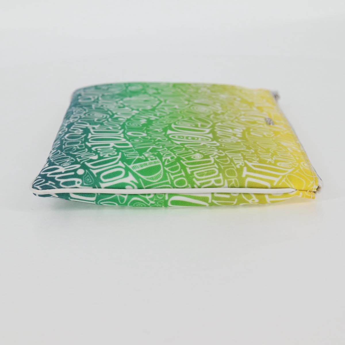 Dior Yellow Nylon Clutch