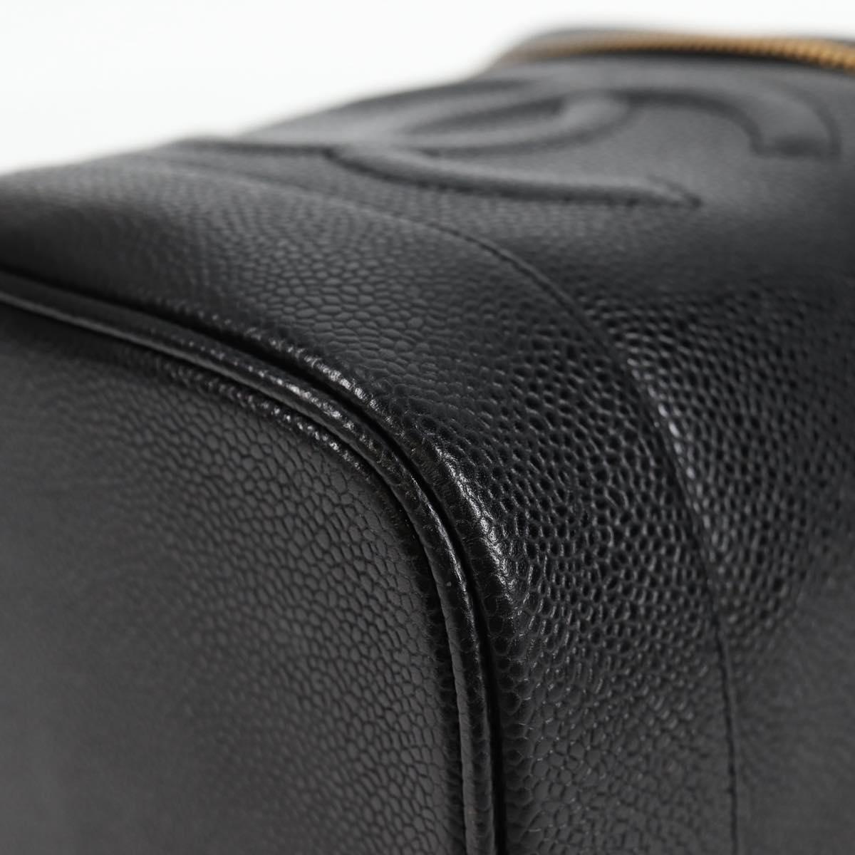 Chanel Black Leather Vanity